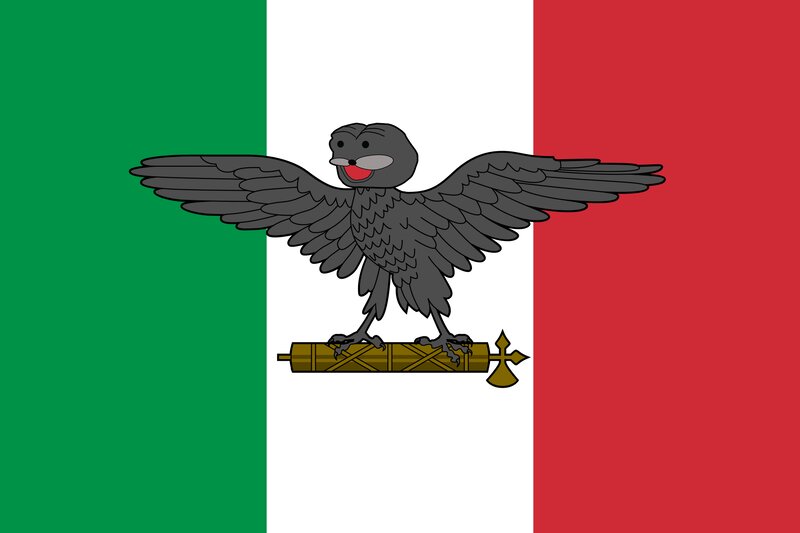 Black Bird on Flag