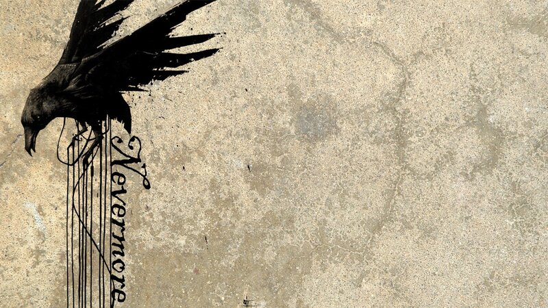 Black Bird on Pole — Dramatic