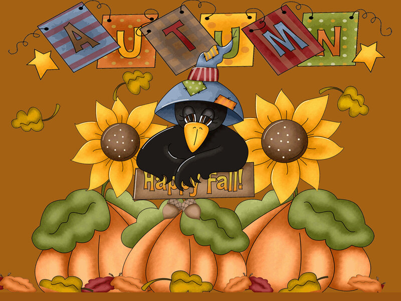 Black Bird with Pumpkin