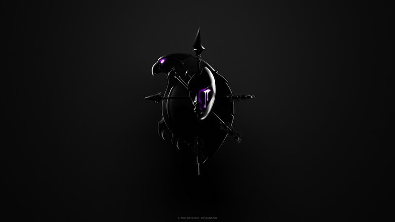 Black Bird with Purple Eyes