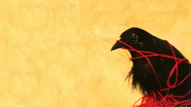 Black Bird with Red String