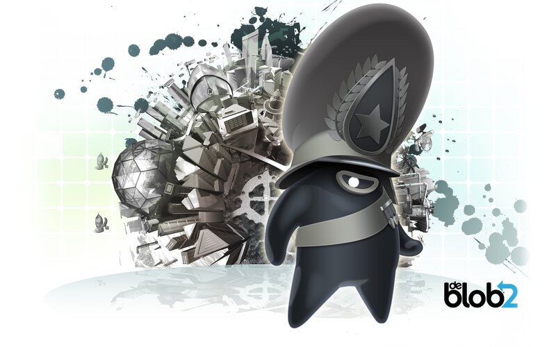 Black Blob Character