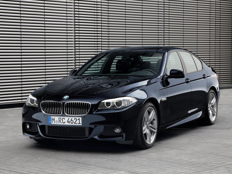 Black BMW 5 Series sedan