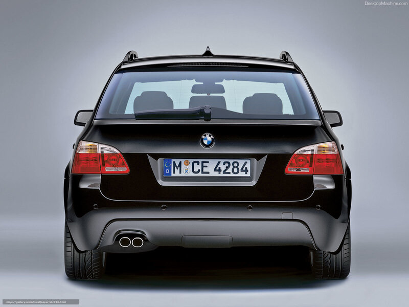 black bmw 5-series station wagon