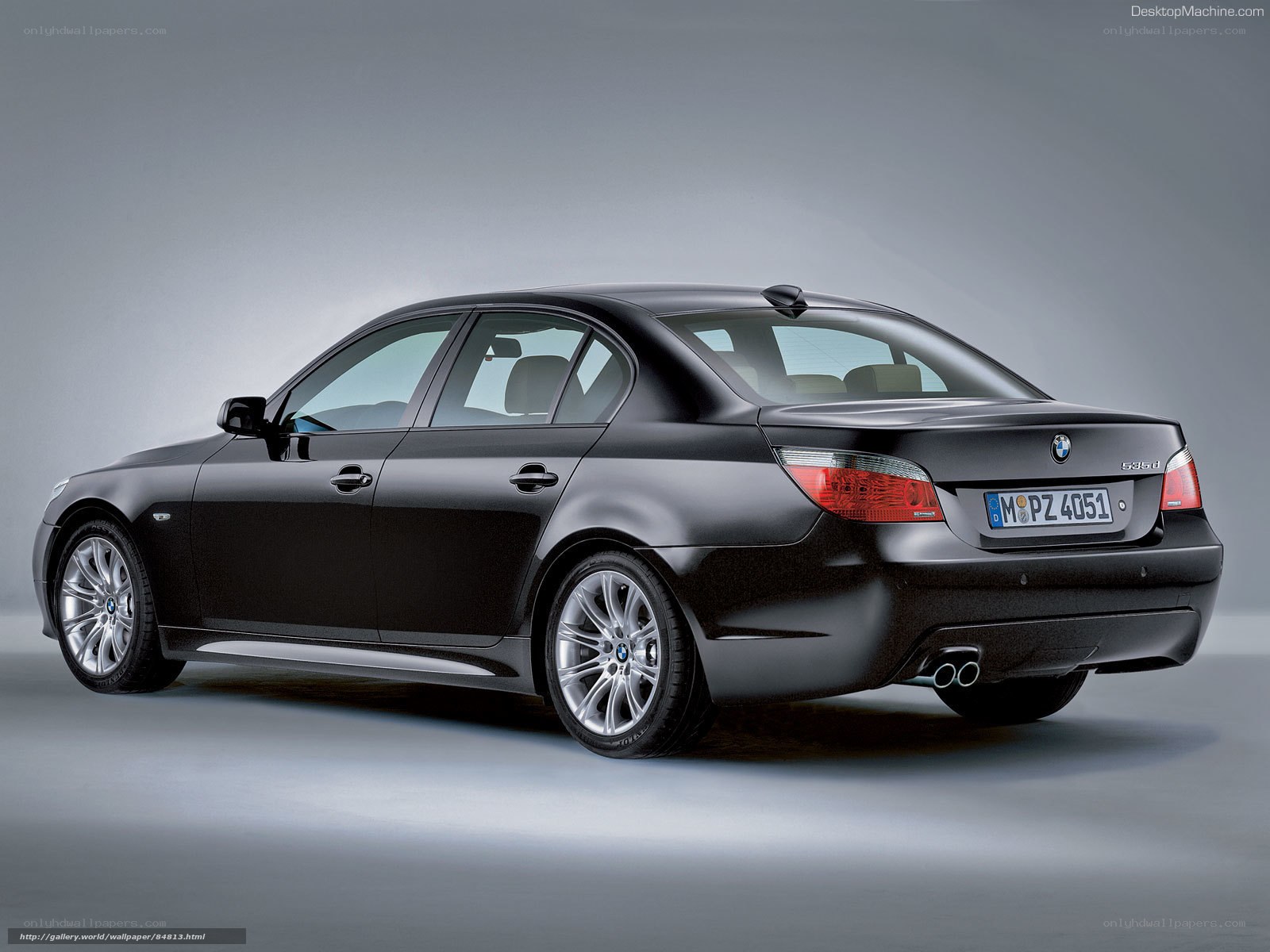 Black BMW 535d sedan