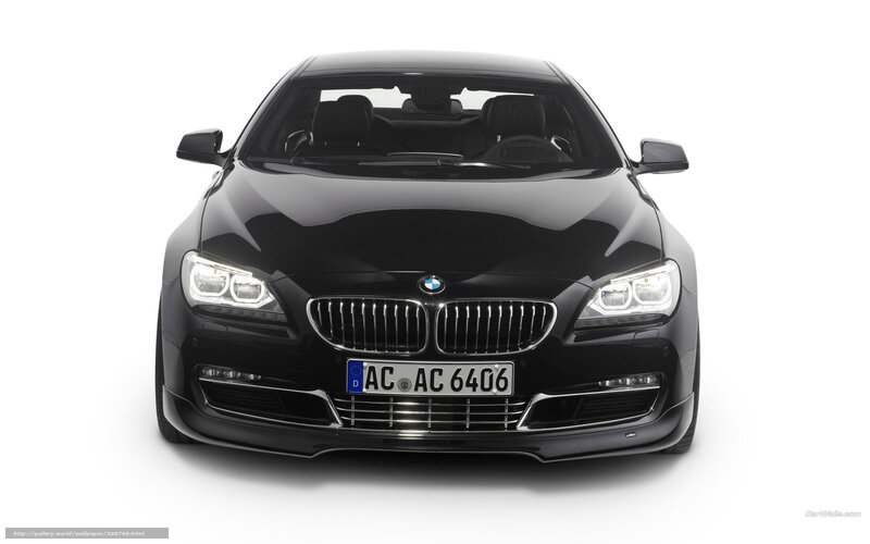 black bmw 6 series front view