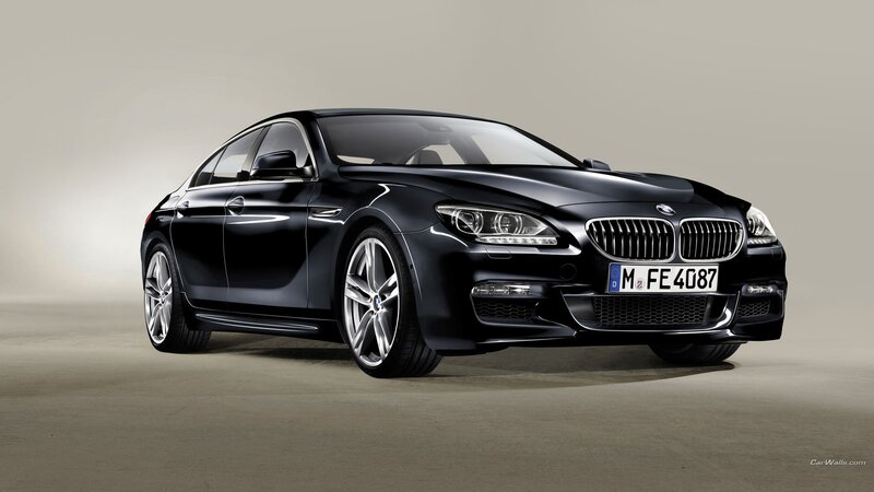 black bmw 6 series sedan