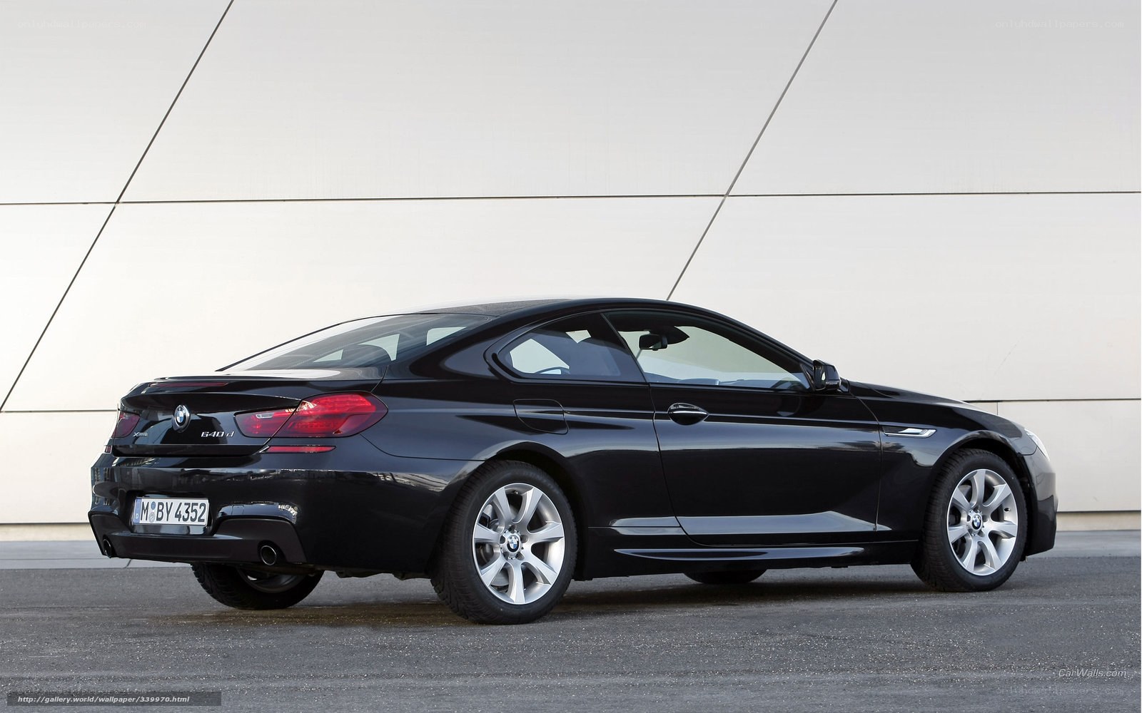 black bmw 640d xdrive coupe
