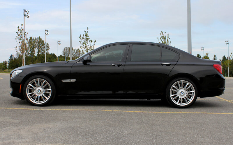 Black BMW 7-series — Calm, Afternoon