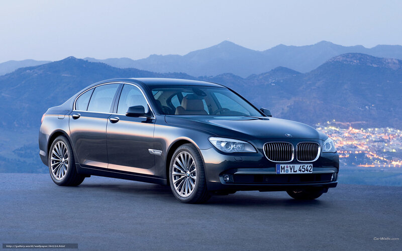 Black BMW 7-series — Gray
