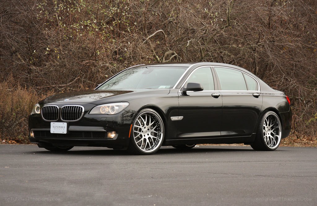 black bmw 7-series sedan