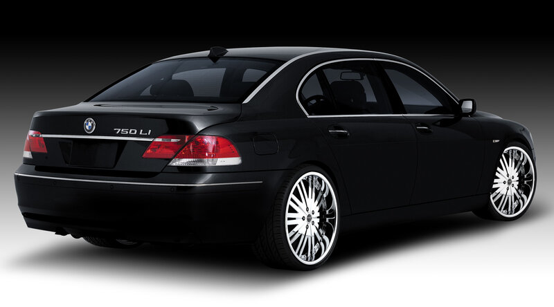 Black Bmw 750 Li Sedan — Dramatic