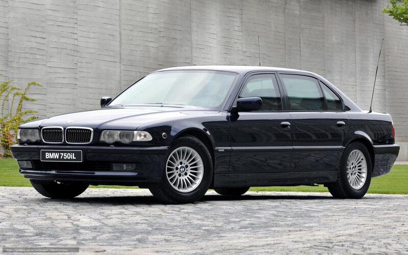 Black BMW 750iL sedan