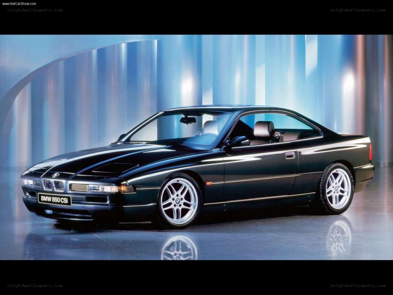 Black BMW 850 CSi coupe