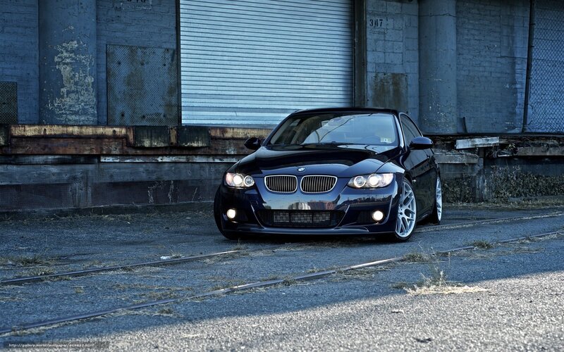Black BMW Car — Blue, Dramatic