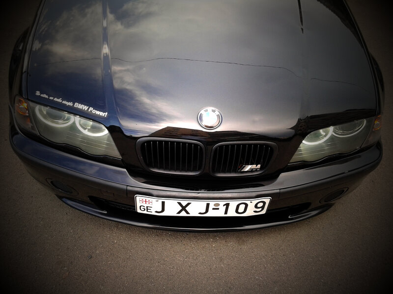 Black BMW Car — Dramatic, Photograph, License Plate