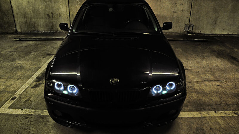 Black BMW Car — Dramatic