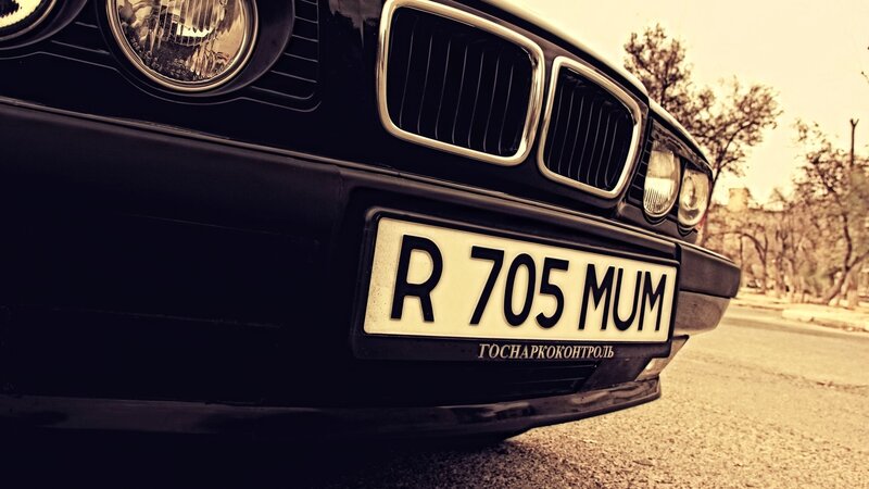 Black BMW Car Front — Dramatic