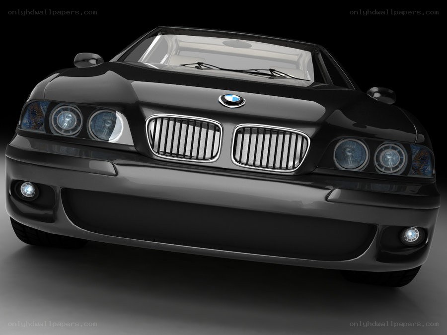 black bmw car front view