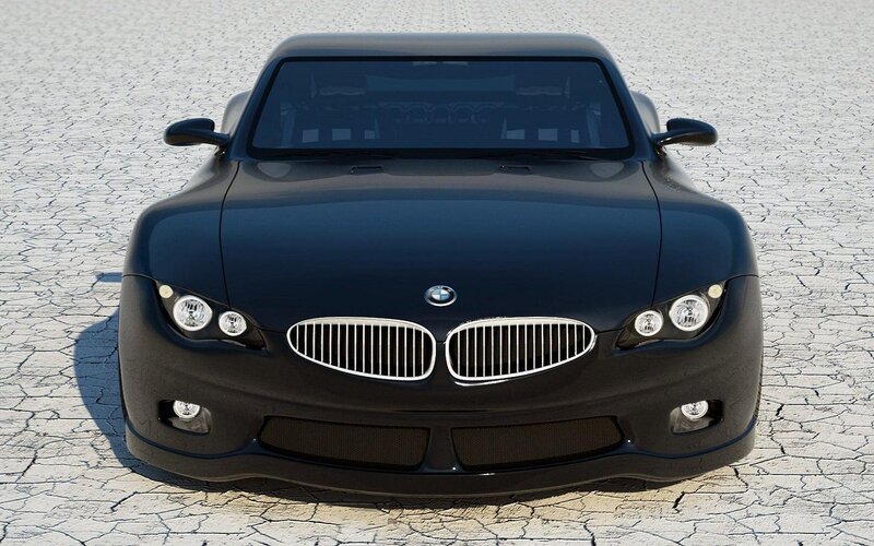 Black BMW Concept Car — Desolate
