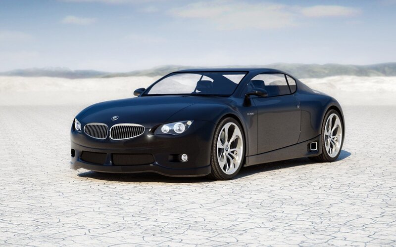 Black BMW Concept Car — Serene, Afternoon