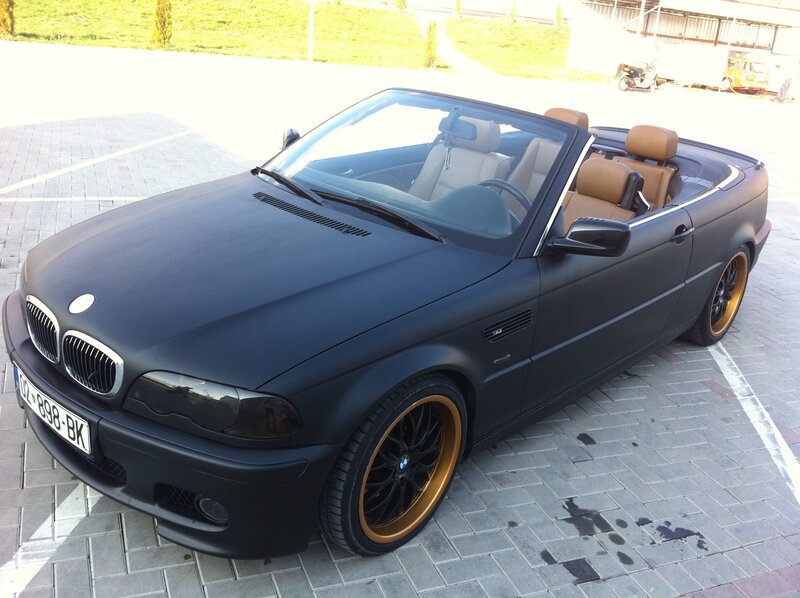 Black BMW Convertible — Calm, Afternoon