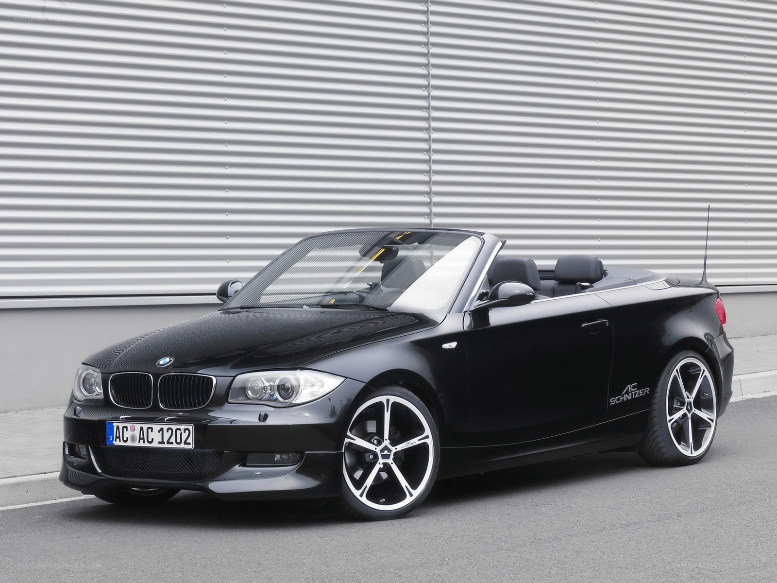black bmw convertible car