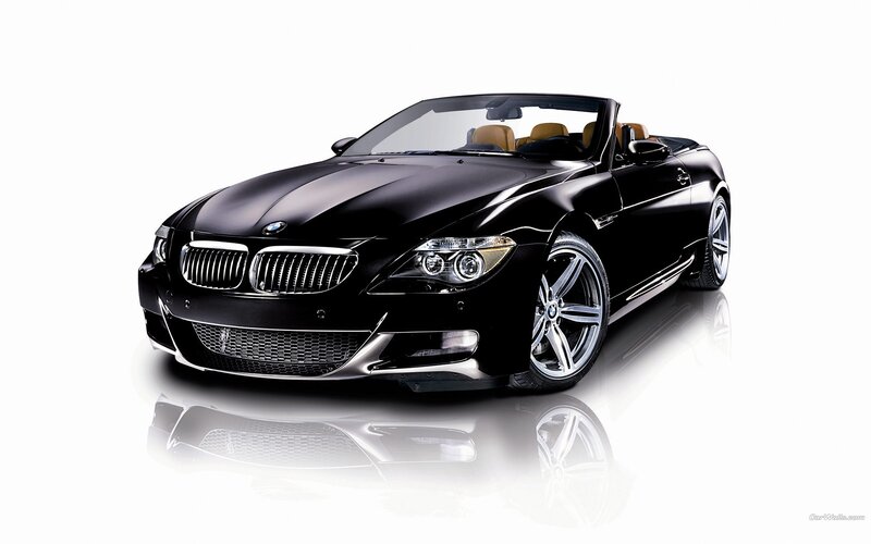 Black BMW convertible car