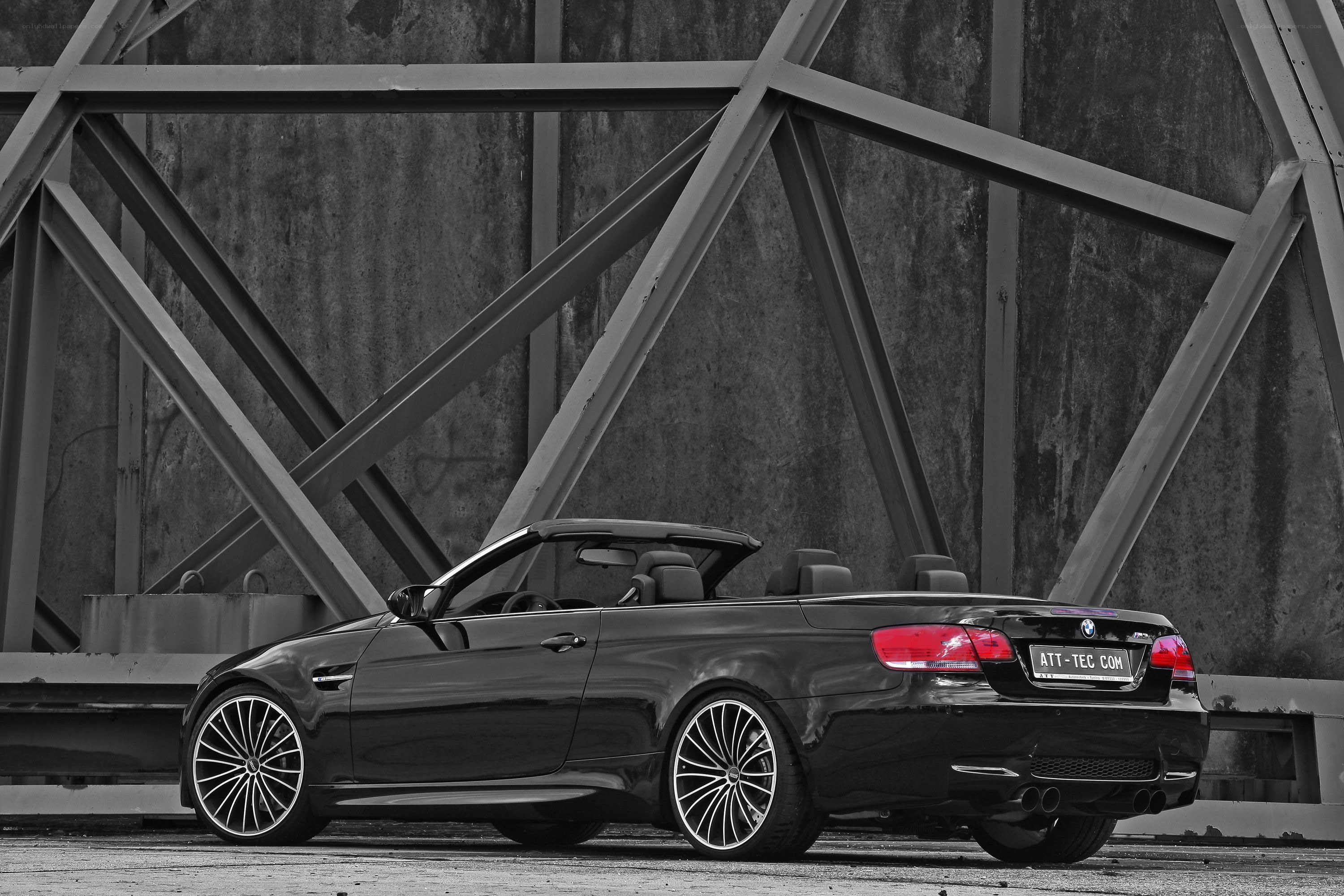 Black BMW convertible car