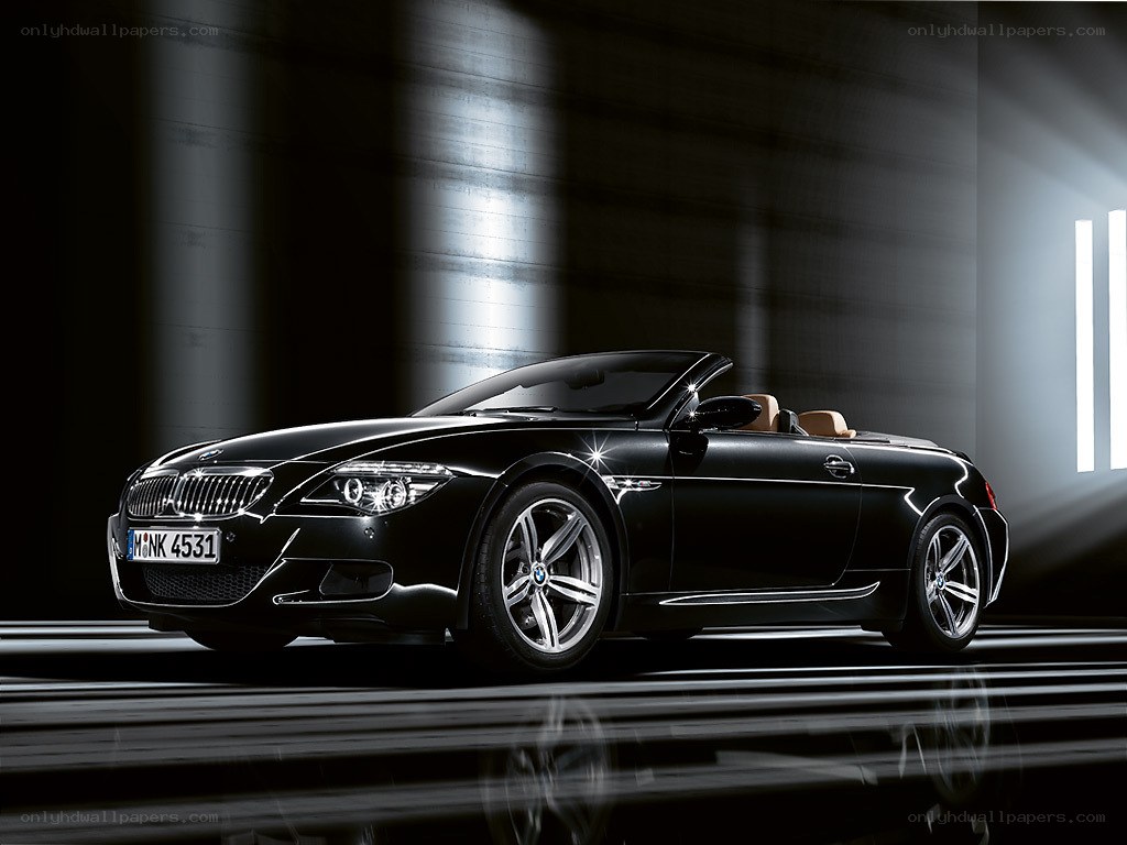 Black BMW convertible car