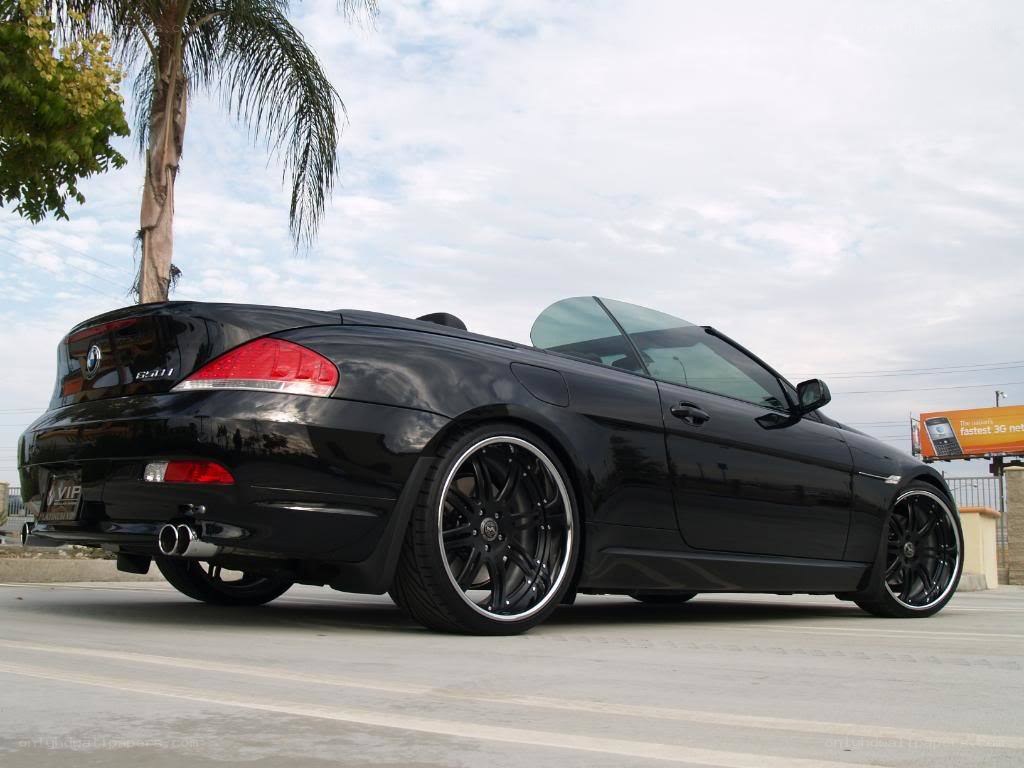 black bmw convertible car