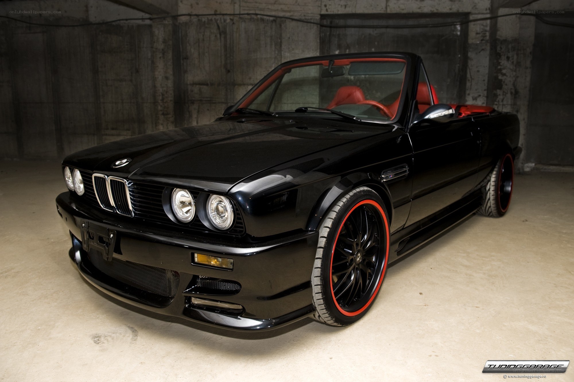 black bmw convertible car