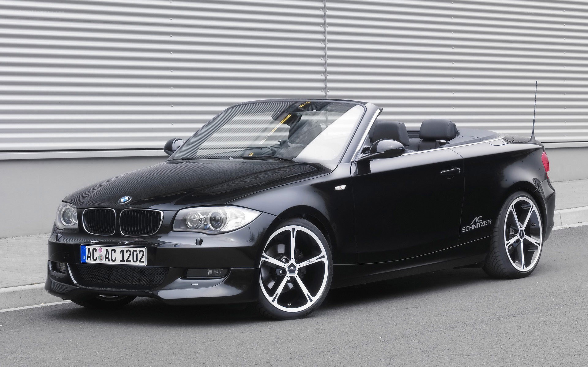 black bmw convertible car