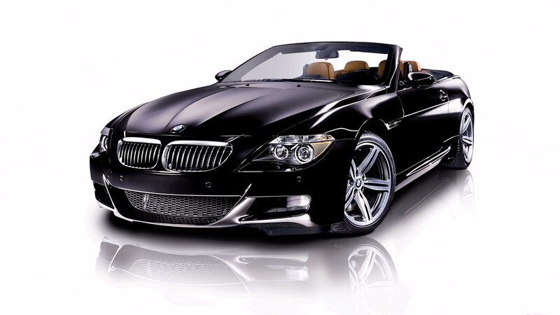 black bmw convertible car