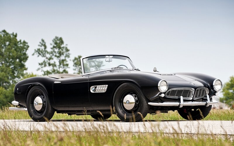 Black BMW convertible classic car