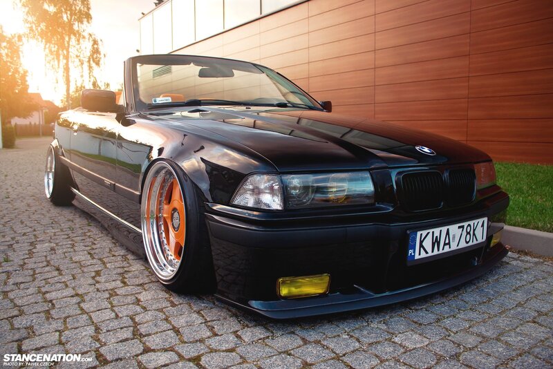 Black BMW Convertible — Dramatic, Sunset, Photograph
