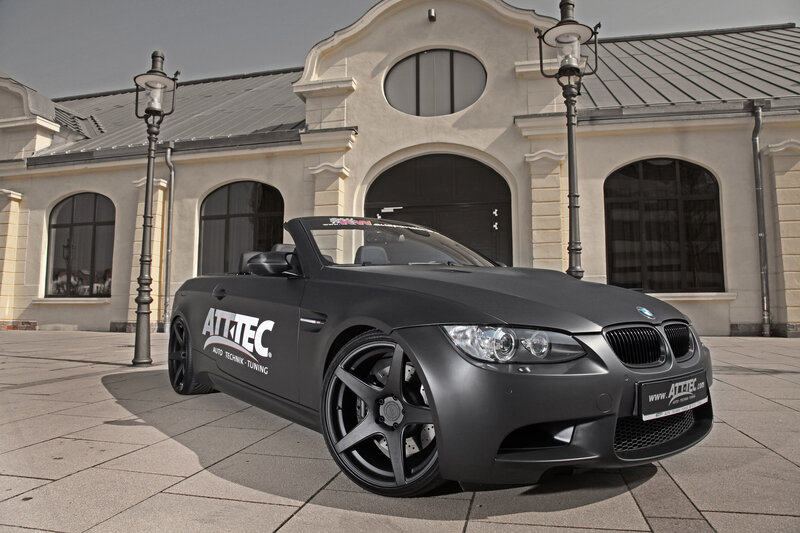 Black BMW Convertible — Gray, Dramatic