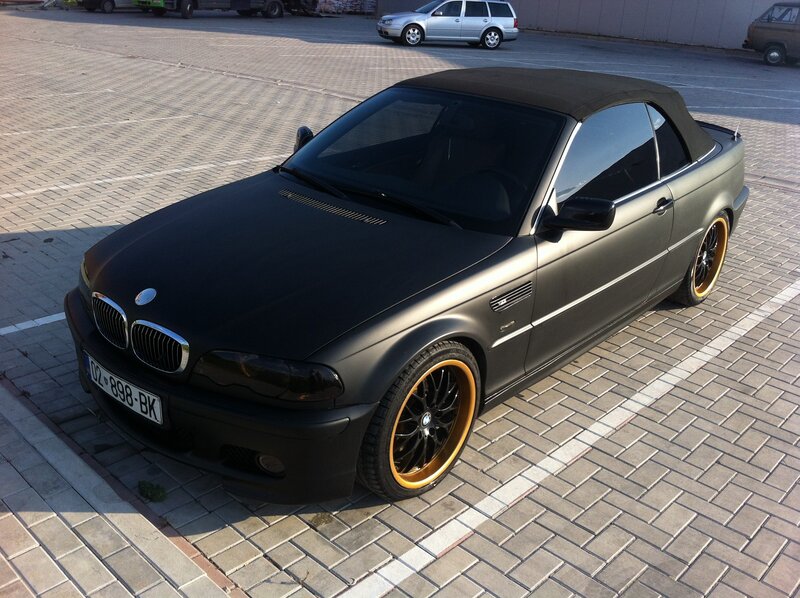 Black BMW Convertible — Neutral, Afternoon, Photograph
