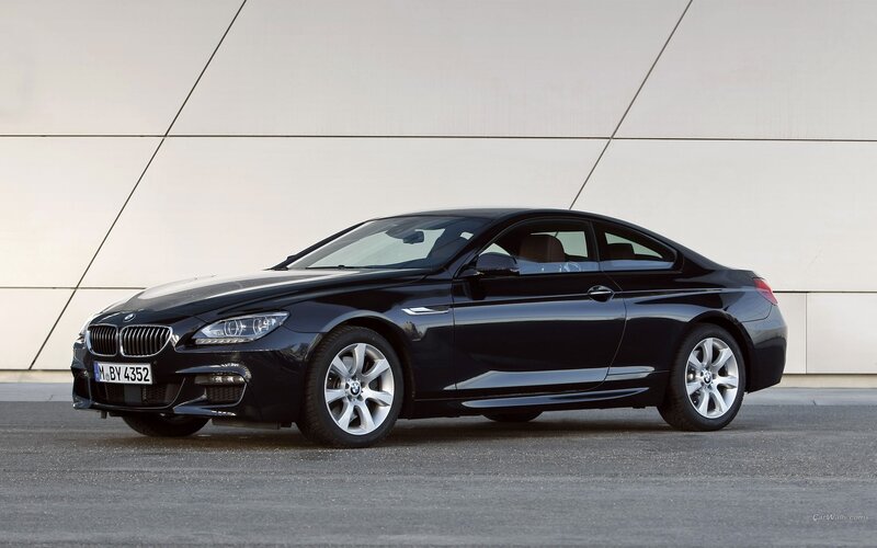 black bmw coupe car