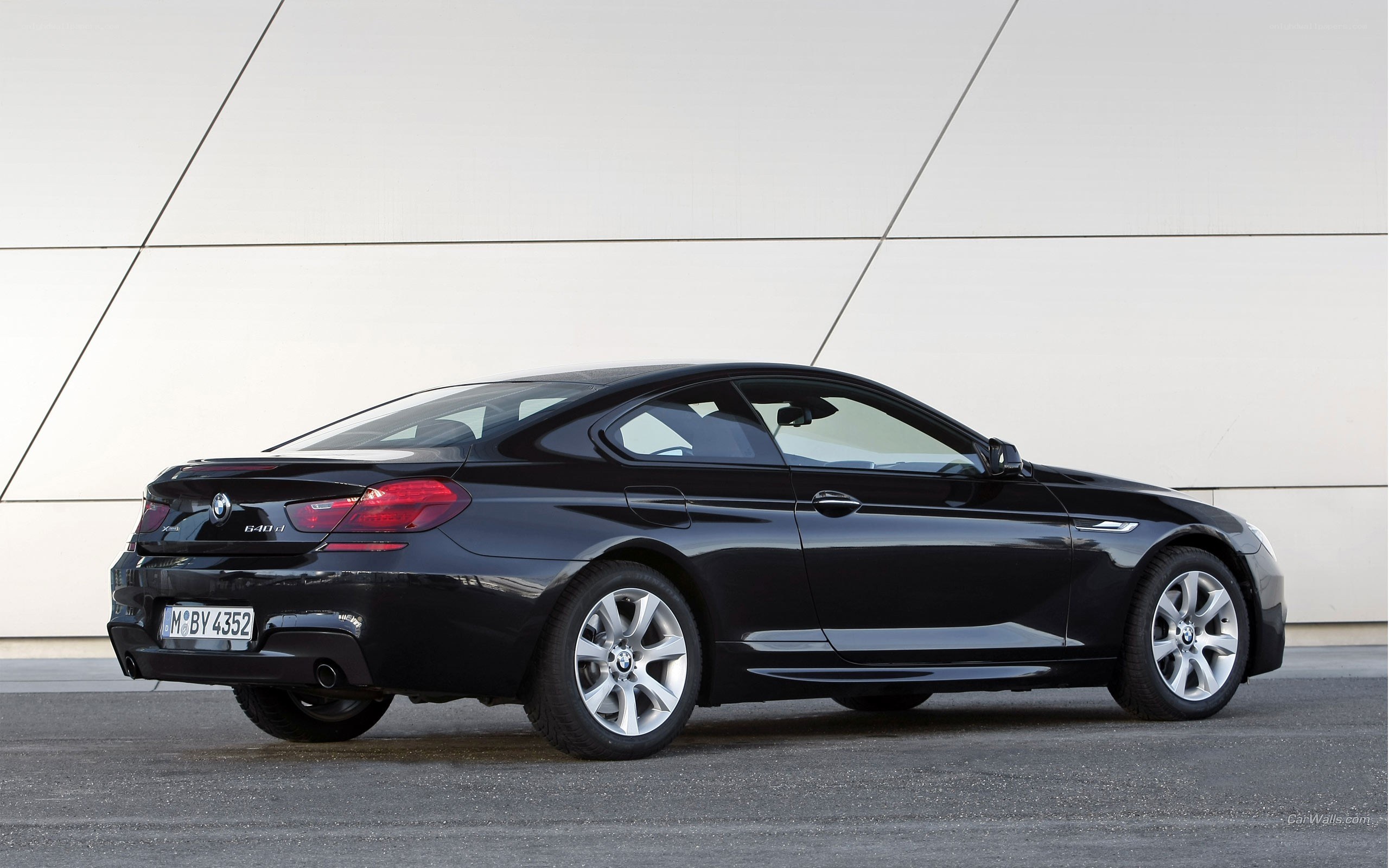 black bmw coupe car