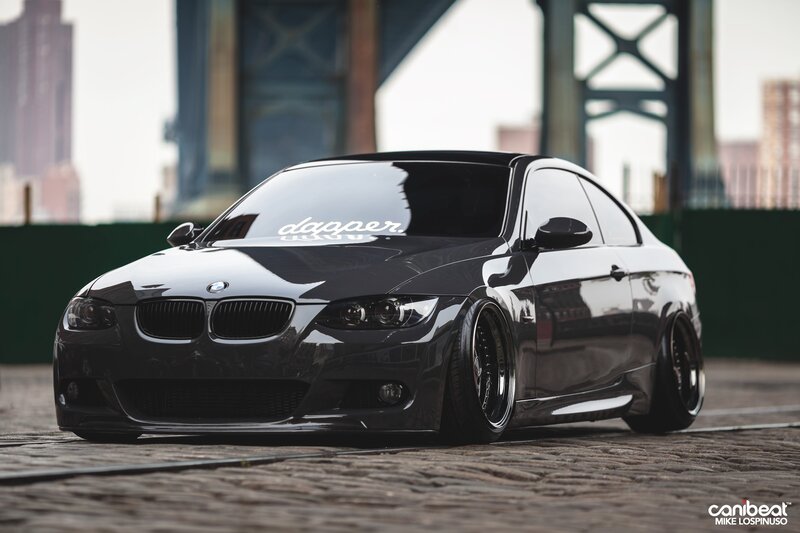 Black BMW Coupe — Dramatic, Afternoon, Photograph, Bridge