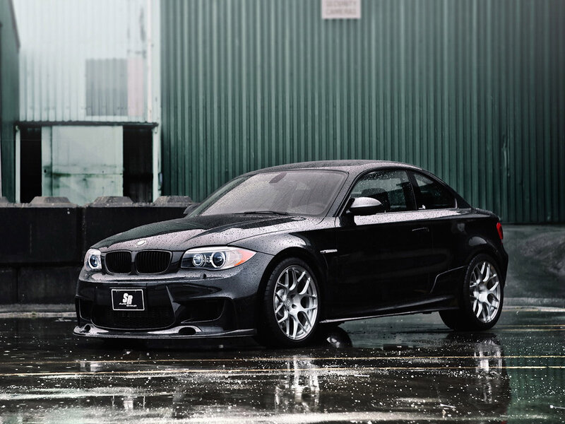 Black Bmw Coupe — Dramatic, Photograph
