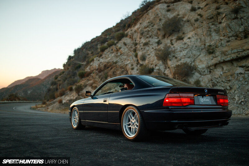Black BMW Coupe — Dramatic, Sunset, Photograph, Car, Mountain