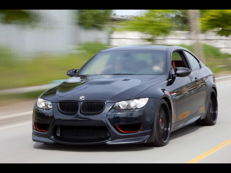 Black BMW Coupe — Dynamic, Afternoon