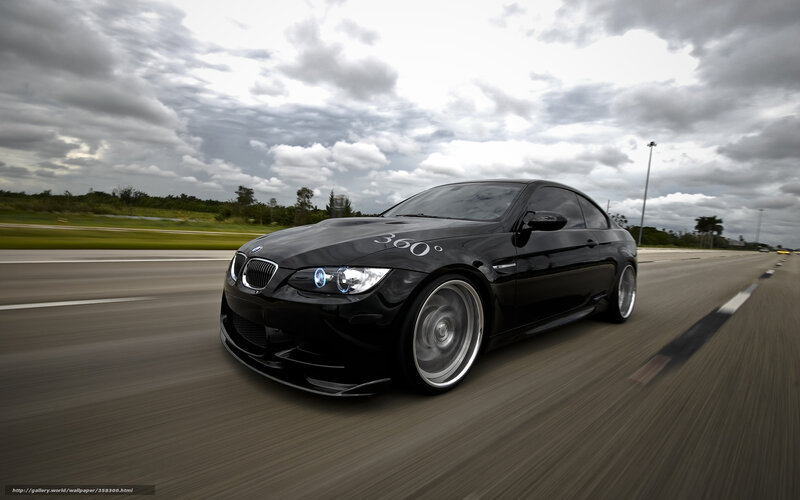 Black BMW Coupe — Dynamic, Photograph, Car