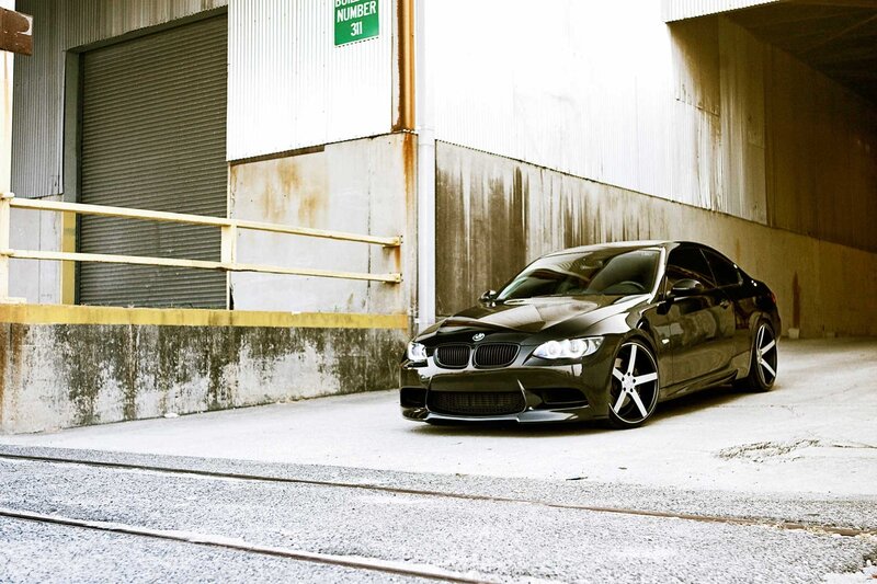 Black BMW Coupe — Industrial