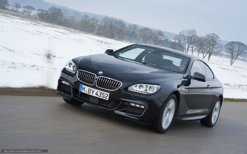 black bmw coupe on snowy road