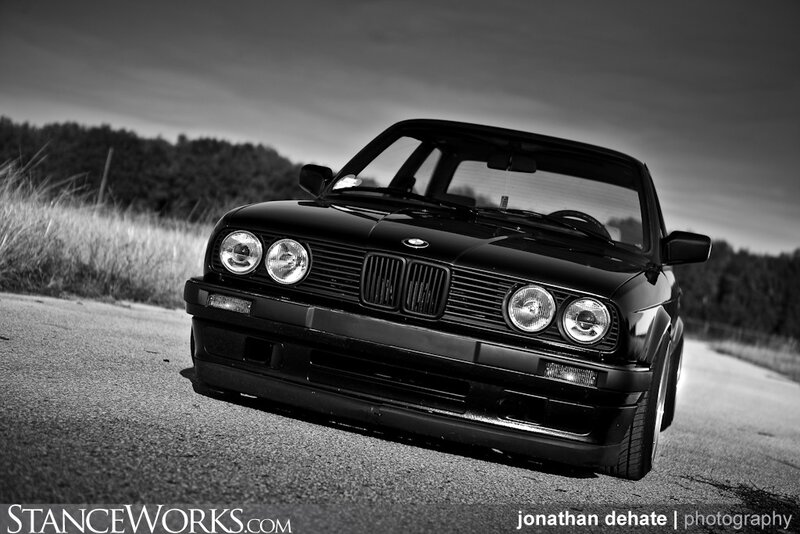 Black Bmw E30 — Dramatic, Sunset