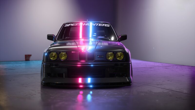 Black Bmw E30 — Purple