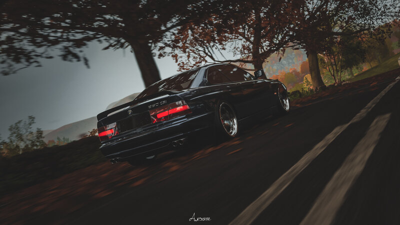 Black Bmw E31 on Road